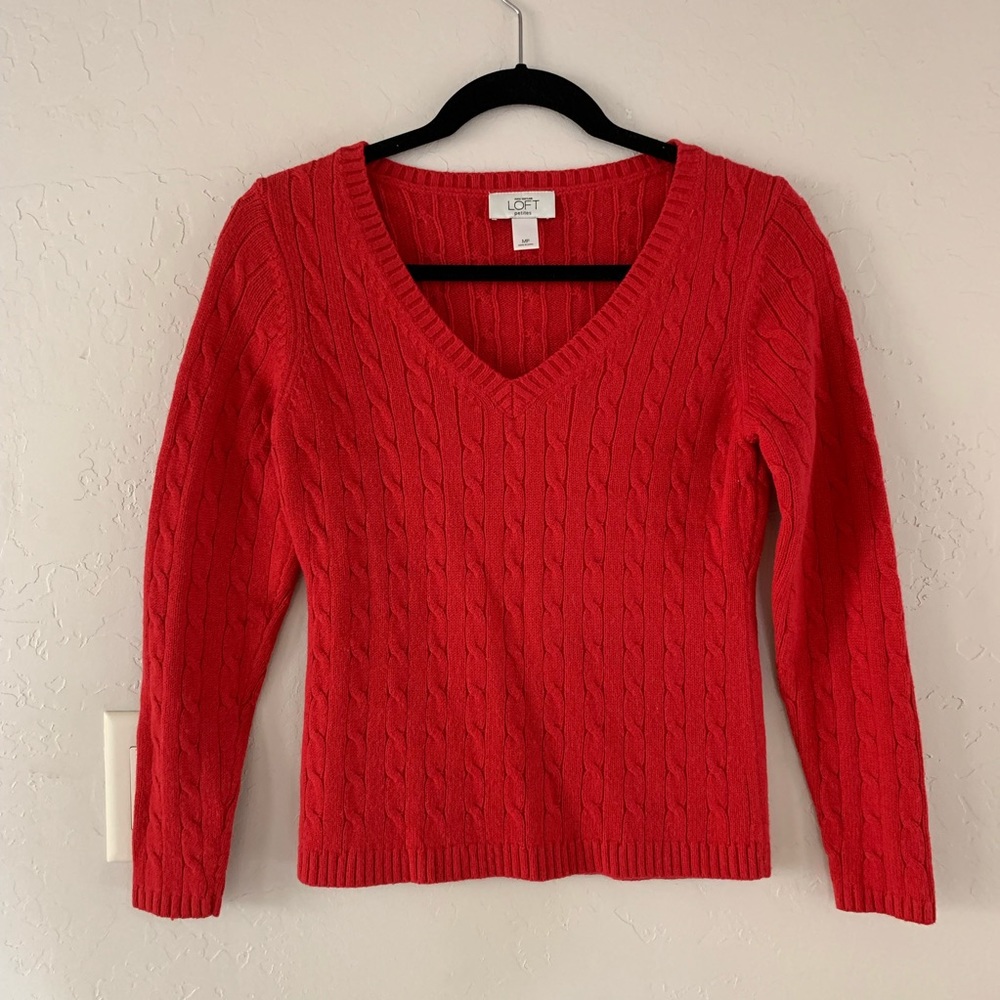 Cable knit sweater